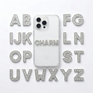 Lettere dell'Alfabeto A-Z a Forma di Fiocco di Neve, Accessori per Gioielli Fai-da-Te, Decorazioni per Custodie Telefoni e Portachiavi, Oro e Argento - Product Image 1