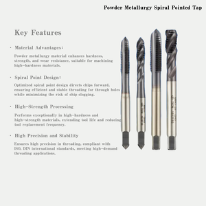 Cao cấp bột luyện kim xoắn ốc điểm tap tin tráng cho CNC & hướng dẫn sử dụng khai thác cho các ứng dụng công nghiệp - Product Image 2