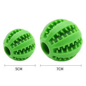 Hot Sale <b>Interactive</b> Dog Chew Ball Chew <b>Toy</b> TPR Rubber Leaky Ball Novelty Teeth Cleaning Play Daily Use - Product Image 4
