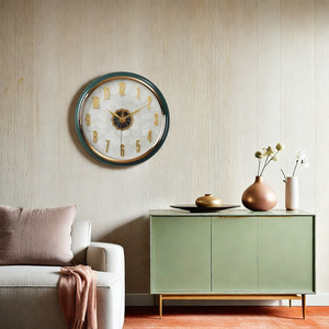 Armen's Wall <b>Clock</b> Round 95mm <b>Battery</b> Powered Silent Quartz For Living Room Bedroom Home Use - Product Image 2