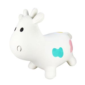 Bouncy Cow <span class=keywords><strong>Farm</strong></span> <span class=keywords><strong>Animal</strong></span> Hopping Toys pour les cadeaux de fille de 2 ans, Ride on Toddler Bull Hopper - Product Image 1