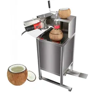 Professional Electric coconut top remover lid machine opening processing machine green coconut cutting machine