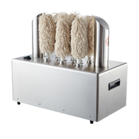 Nouvelle Machine Électrique de Polissage et Séchage de Verres pour Bars, Restaurants et Cafés, Polisseuse Universelle pour Verres à Vin et Tasses, 330 verres/heure, Nettoyage par Fibres