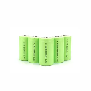 Ni-mh High Energy nimh D HR20 Cell 5000mah 1.2v OEM Support 10000mah Rechargeable Battery