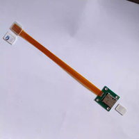 Câble d'extension FPC pour carte SIM Nano vers Standard ou MINI SIM, 15 cm, 20 cm, avec fente Push-push, personnalisé ou en stock