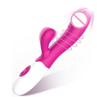 Vibrateur double moteur étanche avec 10 fréquences, stimulateur clitoridien et point G, batterie intégrée, personnalisable, vente en gros