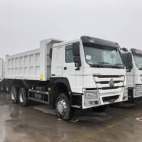 Camion benne SINOTRUCK d'occasion, conduite à droite, Euro 2, Weichai, poids lourd, 6x4, diesel, 351-450 CV, capacité 1-10t, pour transport minier
