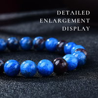 Bracelet en perles d'azurite, bijou pour accessoires en cristal, mode bohème, usage quotidien et collections de cadeaux