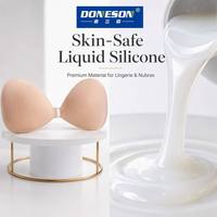 Caoutchouc de silicone liquide monocomposant DSA-6820K pour sous-vêtements et lingerie sans couture, adhésif textile en silicone souple à 660 % d'élongation