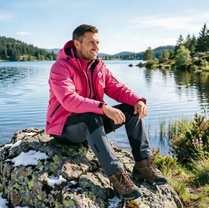 <span class=keywords><strong>Veste</strong></span> d'extérieur 3-en-1 décontractée d'hiver à capuche, doublée toile, fermeture éclair amovible, imperméable et respirante, service OEM - Product Image 2