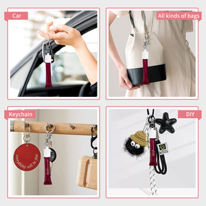 Portable Clip Lip Balm <b>Holder</b> Keychain Cap Universal Lipgloss Sleeve Case Travel <b>Makeup</b> Accessories for Handbag and Backpack - Product Image 5