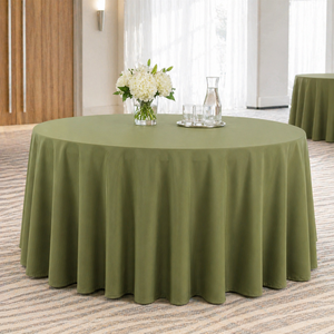 Mantel Redondo de 120 Pulgadas para Mesa de Comedor, Fácil de Cuidar, para Hoteles, Restaurantes y Eventos - Product Image 1