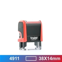 Tampons encreurs automatiques Trodat 4911 de qualité supérieure pour bureau, 38*14mm, tampons dateurs à base d'eau