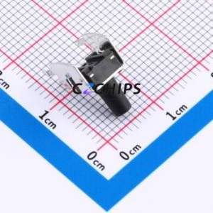 TS013-CBW0EH9.5 Tactile Switch Through hole-4P,7.5x7mm Switch Single Pole Single Throw Round Button 1.8N Right Angle Insert - Product Image 2