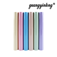 Film vinyle thermocollant Guangyintong PU mat aux couleurs Morandi pour vêtements, impression gravure de haute qualité