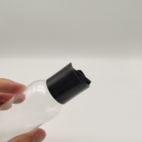 Bouteille de voyage transparente en PET avec bouchon à clapet, conteneur en plastique portable et rechargeable pour bain de bouche, désinfectant pour les mains, emballage de liquides cosmétiques