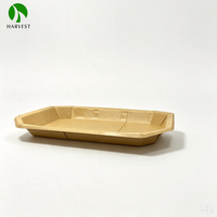 Barquettes à viande jetables en papier kraft biodégradable et recyclable de haute qualité pour l'emballage alimentaire à emporter