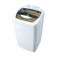 Mesin Cuci Mini Plastik Lipat Semi-Otomatis 7.0kg Baru dengan Kontrol Layar Sentuh untuk Penggunaan Hotel & Apartemen