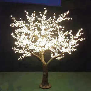 White Red Outdoor Garden Christmas Holiday Decorative Flower Lighting Up Artificial Branch Cherry Blossom LED Tree