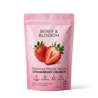 Op maat gemaakte voedselveilige aardbeienpoeder gedroogd fruit in staande plastic verpakkingen