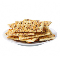 Suministro directo de fábrica Crispy 180g Quinoa Salty Tricolor Soda Crackers en caja para el té de la tarde Precio barato