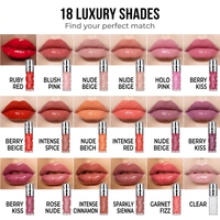Huile à lèvres transparente hydratante brillante personnalisée avec logo OEM, vente en gros, marque privée, longue tenue, non collante, pailletée, gloss à lèvres bio