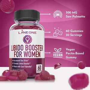 Private Label Saw Palmetto erba Gummies <span class=keywords><strong>Booster</strong></span> naturale della Libido femminile per adulti uomini e donne integratori a base di erbe - Product Image 6