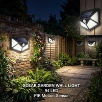 Lampu Taman Tenaga Surya Aluminium Grosir 94 LED Sudut Lebar Sensor PIR untuk Bedeng Bunga, Villa, dan Halaman dengan Garansi 3 Tahun