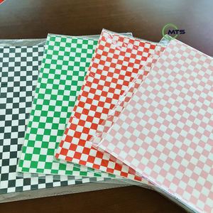 Papier alimentaire anti-graisse enduit de silicone imprimé sur mesure, simple face, pour hamburger, sandwich, pizza, shawarma, lait, gelée - Product Image 1