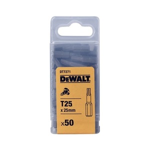 ดอกไขควง Dewalt Torx T25 ขนาด 25 มม. ชุด 50 ชิ้น อุปกรณ์เสริมสำหรับไขควงอุตสาหกรรม - Product Image 1