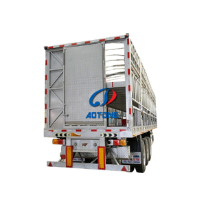 Semi-<span class=keywords><strong>remorque</strong></span> d'exportation personnalisée pour bétail, 3 essieux, avec clôture, pour le transport de bovins et de moutons, <span class=keywords><strong>vente</strong></span> directe usine - Product Image 6