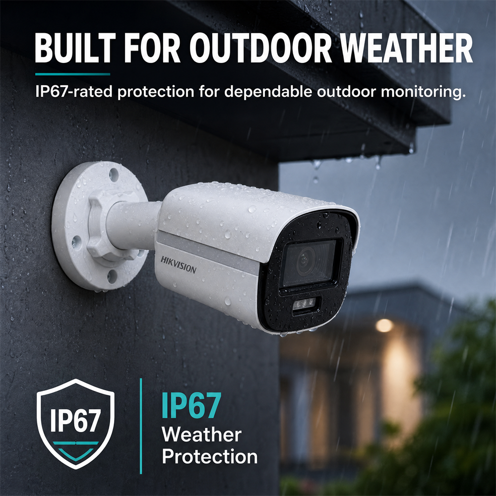 Hik Full Color Night Vision 4-in-1 Analog 2MP 1080P CMOS H.265 Mini Bullet Camera IP67 AI Human/Vehicle Detection Built-in Mic · image 4