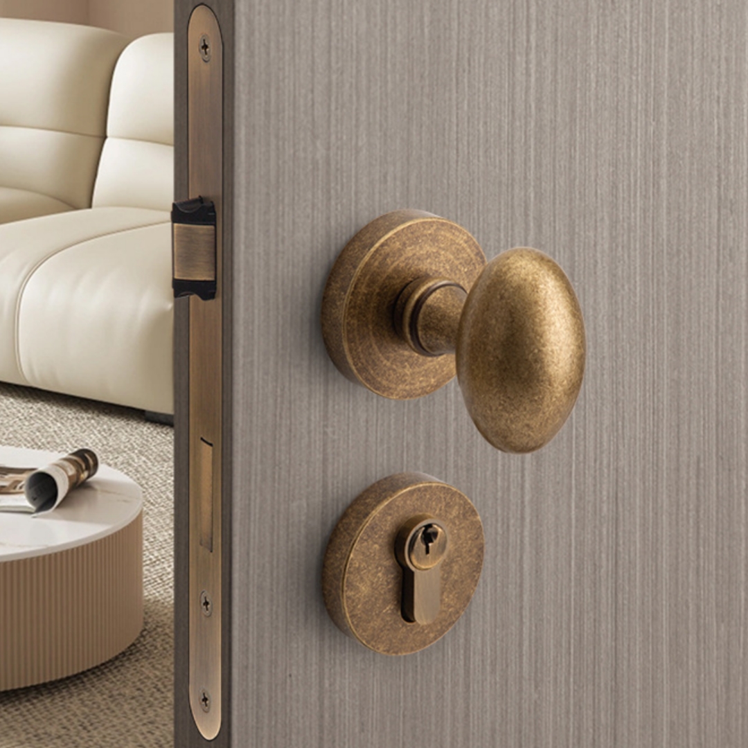 Brushed bronze-Mechanical lock body