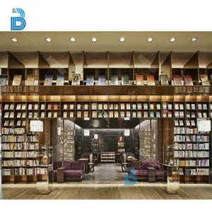 Estantería de acero para libros, mueble de biblioteca, doble cara, para sala de lectura