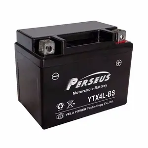 YTX4L-BS 12V4AhオートバイスクーターATV密閉型バッテリー