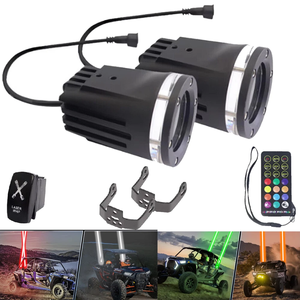 AUTODRAGONS 8060LM RGBW Kit de Luces Láser sin Cable con Interruptor Remoto, Luces Láser Multifunción para ATV UTV RZR SXS - Product Image 2