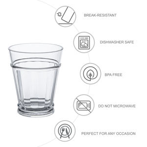 Juego de vasos Liberty Clear Dof personalizados de alta calidad para 4 vasos de plástico duraderos seguros para alimentos - Product Image 2