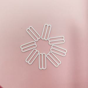 Venta al por mayor de anillas metálicas HH4K para sujetadores, deslizadores de aleación ecológica, accesorios de lencería, anillas para tirantes con patrones, para trajes de baño, en forma de 8 - Product Image 5