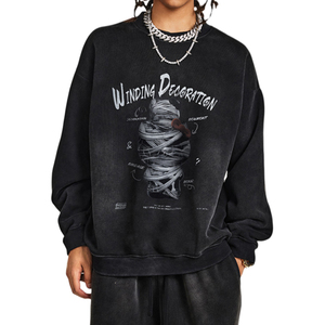 Glyph-Engineered Crew Casual Crew Système monastique du centre-ville pour 24h Ritual Wear Automne Polyester/Coton ODM Supply 219 - Product Image 1