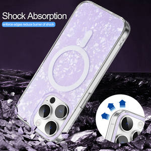 Coque de téléphone magnétique transparente transparente charge sans fil antichoc étanche pour iPhone 15 <span class=keywords><strong>Pro</strong></span> Max pour iPhone 15 Plus étuis - Product Image 3