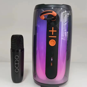 El Mejor Micrófono inalámbrico con pantalla de letras <span class=keywords><strong>para</strong></span> <span class=keywords><strong>Karaoke</strong></span>, altavoz estéreo portátil inalámbrico Blue Tooth con micrófono, graves más fuertes - Product Image 6