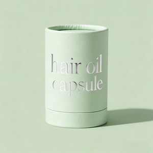 Emballage en tube de papier cylindrique rond personnalisé de haute qualité pour capsules d'huile capillaire premium, vente en gros - Product Image 2