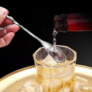 מקצועי באיכות גבוהה נירוסטה בר ארוך כפית קצוות כפליים זמין עם מזלג - Product Image 3