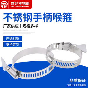 Jingzhao Stainless Steel <b>Hose</b> <b>Clamp</b> 6-300mm With Handle For Pipe Repair - Product Image 5