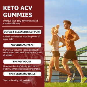 Gomitas de Vitaminas de Envío Rápido, Suplemento Dietético, Aumenta la Energía, Controla el Antojos de Comer, Sin Azúcar, 1500mg, Keto ACV - Product Image 3