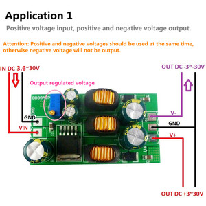 Module d'alimentation audio 5-30V, modules amplificateurs de puissance et pilotes de puissance <span class=keywords><strong>Boost</strong></span>-Buck pour tensions de sortie ±5V, 6V, 9V, 10V, 12V, 15V, 24V - Product Image 5