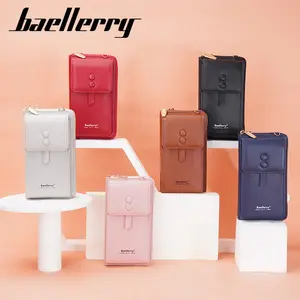 Baellerry 조정 가능한 스트랩 크로스 바디 백 작은 pu 가죽 메신저 가방 여성 패션 휴대 전화 크로스 바디 백 카드 슬롯