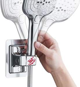 <span class=keywords><strong>Support</strong></span> mural réglable et étanche pour pomme de douche, garantie 2 ans, auto-adhésif, en plastique ABS chromé, accessoires de salle de bain - Product Image 4