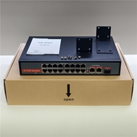 Commutateur réseau haute performance OEM ODM 16 ports 100 Mbps avec 2 ports RJ45 10/100/1000 Mbps et 1 port SFP GE Uplink, commutateur PoE non géré