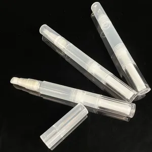 Pena Lilit Penghilang Pensil Kosmetik 2Ml, Wadah Kosmetik dengan Kutikula Kuku, Tabung Minyak untuk Lip Gloss